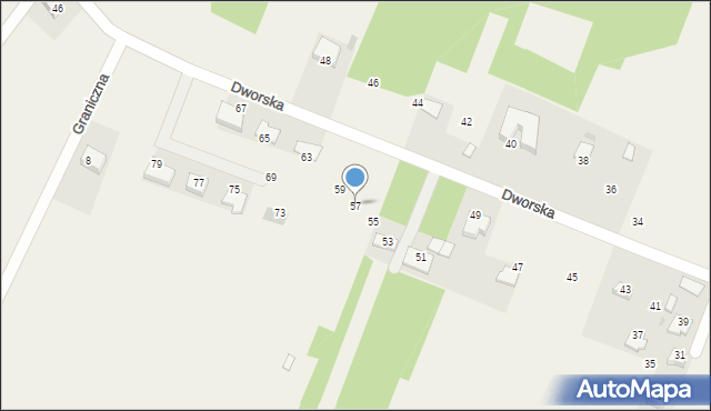 Wierzchowie, Dworska, 57, mapa Wierzchowie