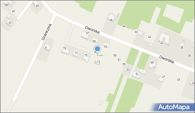 Wierzchowie, Dworska, 71, mapa Wierzchowie