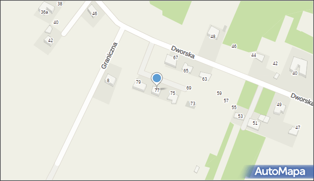Wierzchowie, Dworska, 77, mapa Wierzchowie