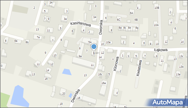 Wilczyce, Dworska, 5, mapa Wilczyce