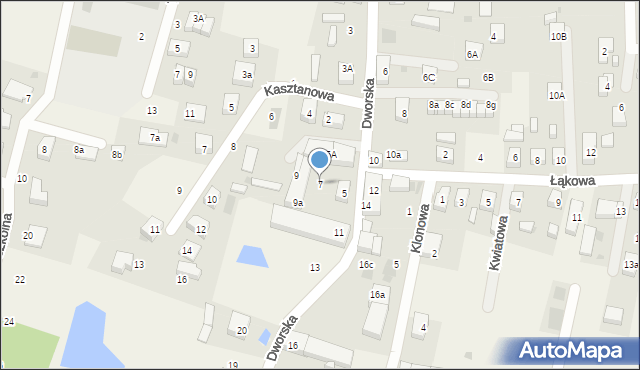 Wilczyce, Dworska, 7, mapa Wilczyce