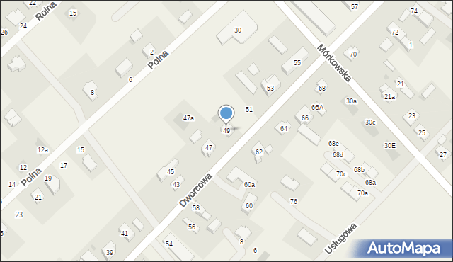 Wilkowice, Dworcowa, 49, mapa Wilkowice