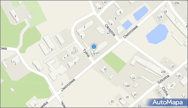 Wilkowice, Dworcowa, 9, mapa Wilkowice