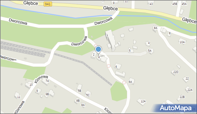 Wisła, Dworcowa, 4, mapa Wisła