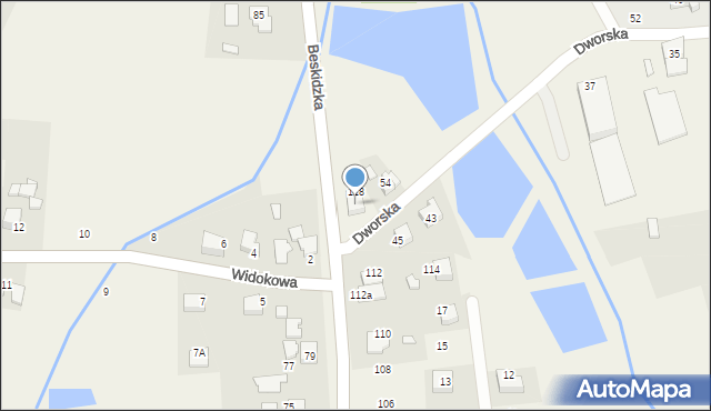 Witkowice, Dworska, 118, mapa Witkowice