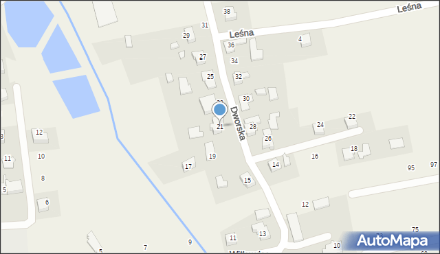 Witkowice, Dworska, 21, mapa Witkowice