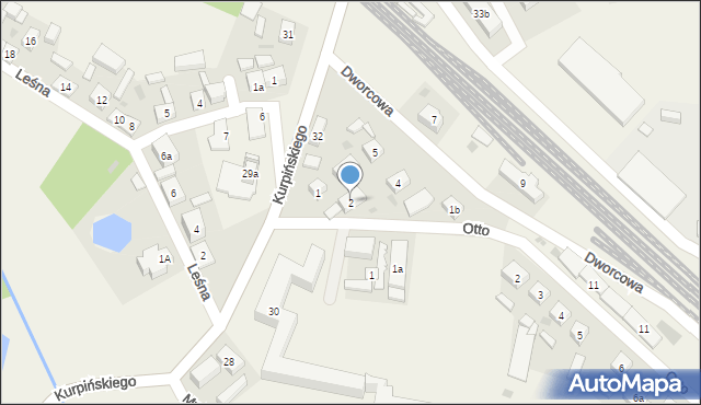 Włoszakowice, Dworcowa, 2, mapa Włoszakowice