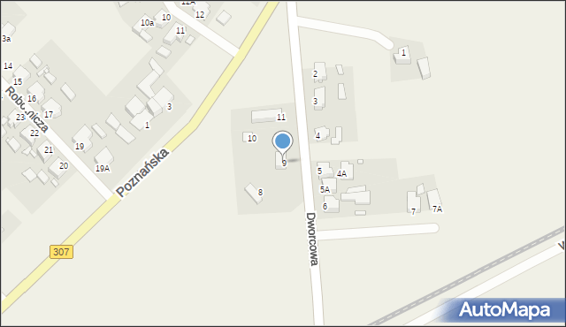 Wojnowice, Dworcowa, 9, mapa Wojnowice