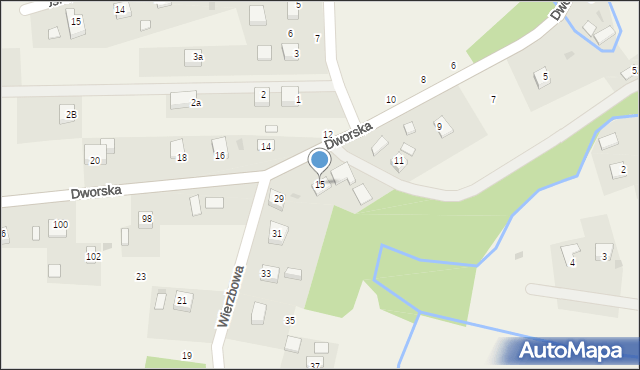 Wokowice, Dworska, 15, mapa Wokowice