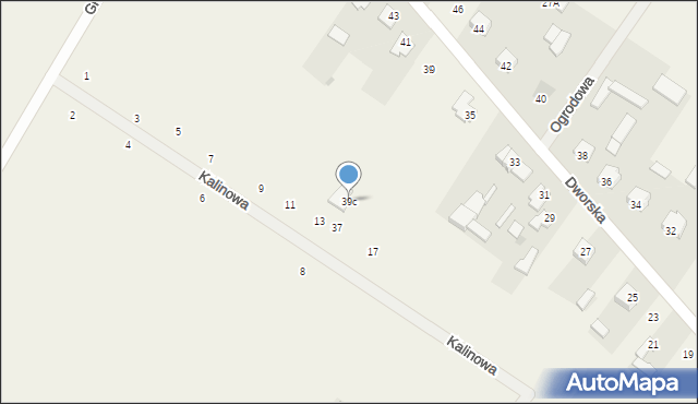 Wołyńce-Kolonia, Dworska, 39c, mapa Wołyńce-Kolonia