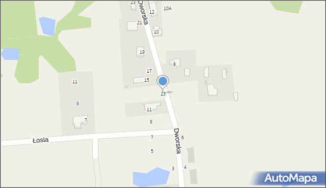 Wrzosówka, Dworska, 13, mapa Wrzosówka