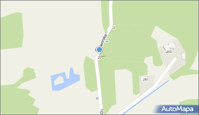 Wrzosówka, Dworska, 20, mapa Wrzosówka