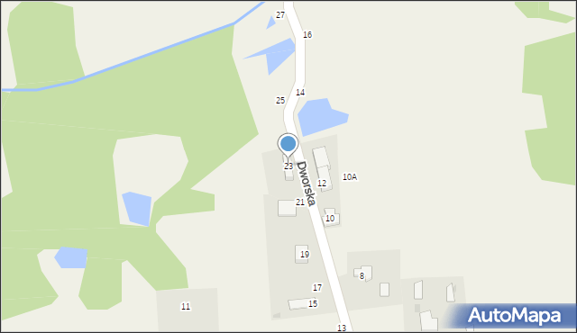 Wrzosówka, Dworska, 23, mapa Wrzosówka