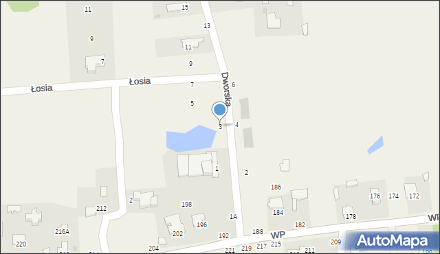 Wrzosówka, Dworska, 3, mapa Wrzosówka