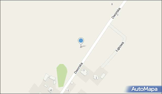 Zaborze, Dworska, 10, mapa Zaborze
