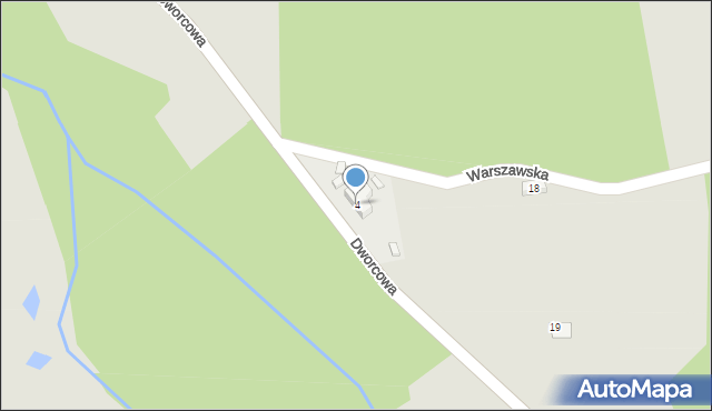 Zawidów, Dworcowa, 4, mapa Zawidów