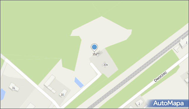 Zblewo, Dworcowa, 30a, mapa Zblewo