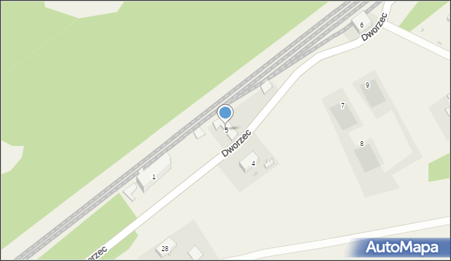 Zblewo, Dworzec, 5, mapa Zblewo