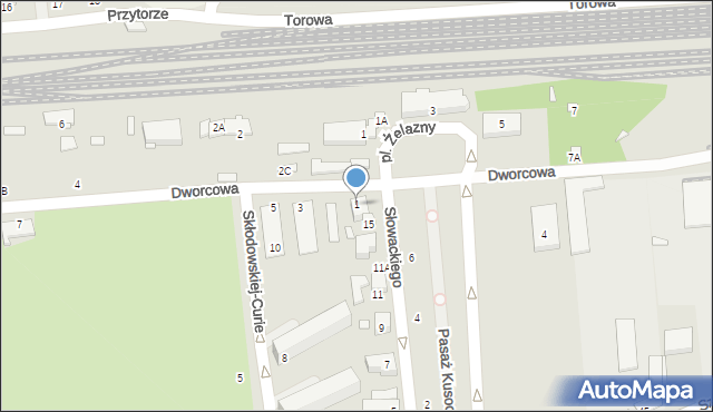 Zduńska Wola, Dworcowa, 1, mapa Zduńska Wola