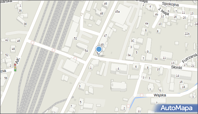 Żywiec, Dworcowa, 53c, mapa Żywiec