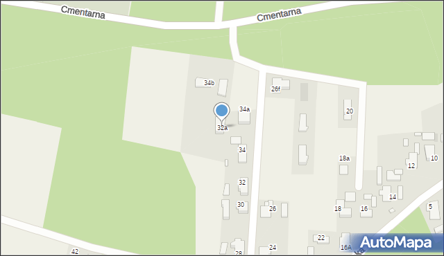 Biestrzynnik, Dylakowska, 32a, mapa Biestrzynnik