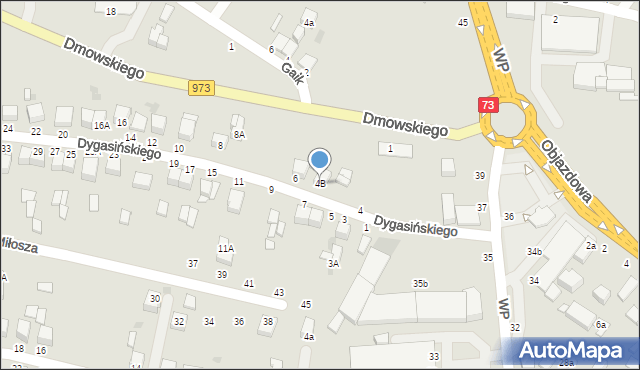 Busko-Zdrój, Dygasińskiego Adolfa, 4B, mapa Busko-Zdrój