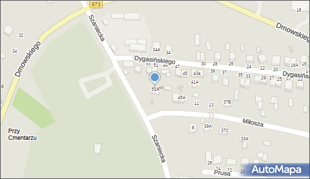 Busko-Zdrój, Dygasińskiego Adolfa, 51A, mapa Busko-Zdrój