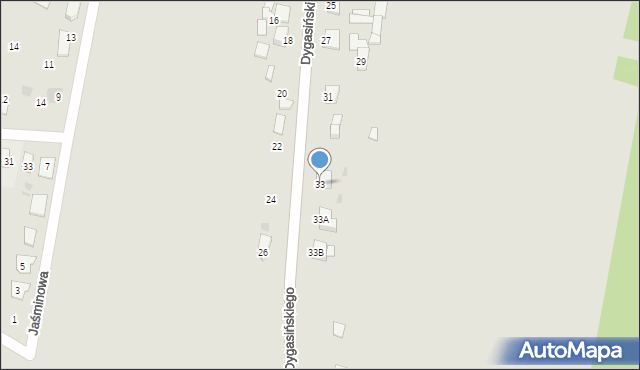 Chmielnik, Dygasińskiego Adolfa, 33, mapa Chmielnik