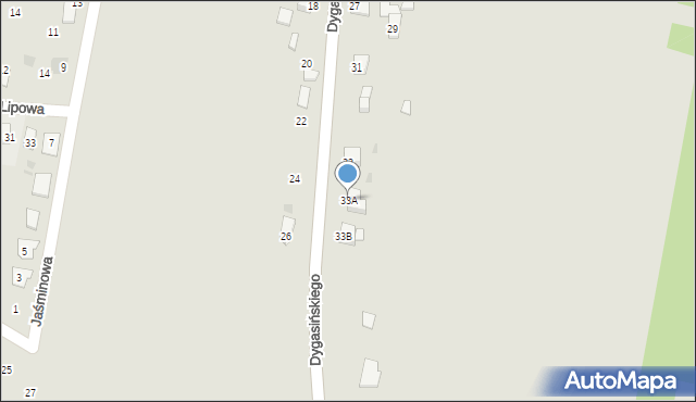 Chmielnik, Dygasińskiego Adolfa, 33A, mapa Chmielnik