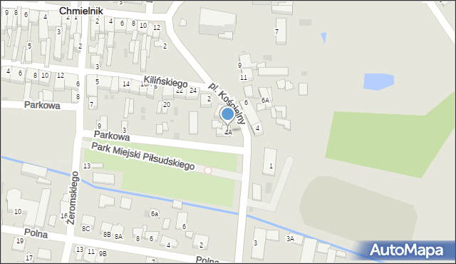 Chmielnik, Dygasińskiego Adolfa, 4A, mapa Chmielnik