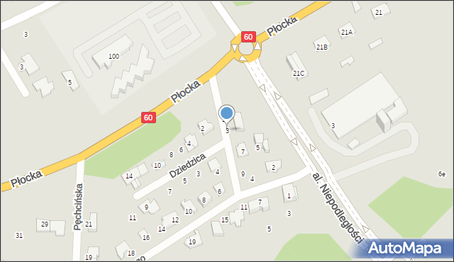 Ciechanów, Dywizjonu 305, 3, mapa Ciechanów