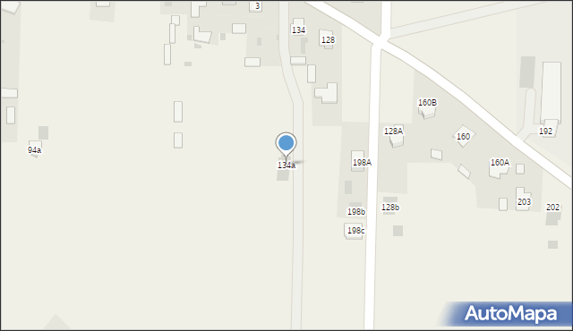 Dybków, Dybków, 134a, mapa Dybków