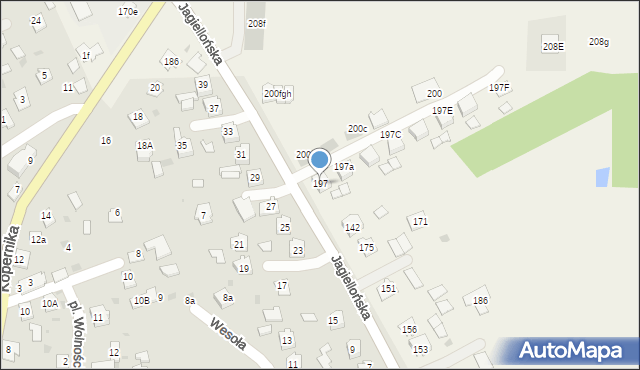 Dybków, Dybków, 197, mapa Dybków