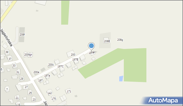 Dybków, Dybków, 197F, mapa Dybków