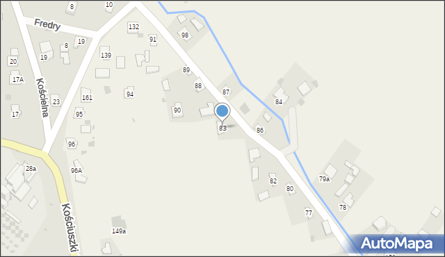 Dybków, Dybków, 83, mapa Dybków