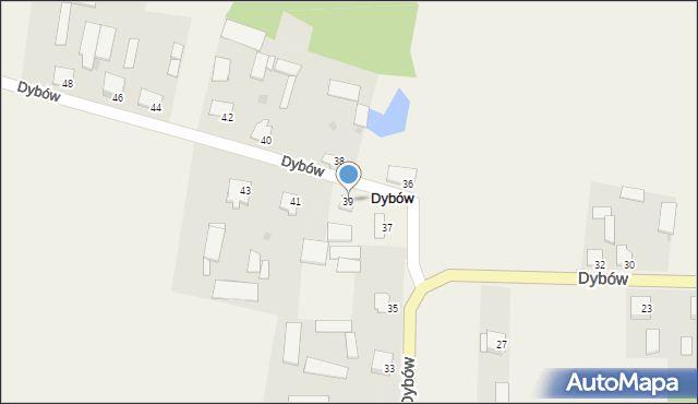 Dybów, Dybów, 39, mapa Dybów