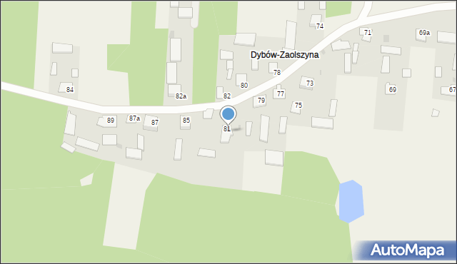 Dybów, Dybów, 83, mapa Dybów