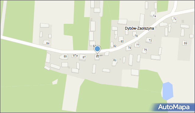 Dybów, Dybów, 85, mapa Dybów