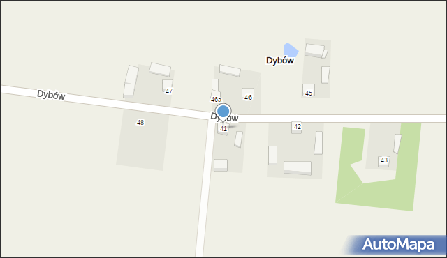 Dybów, Dybów, 41, mapa Dybów