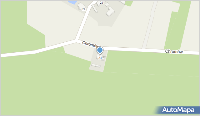 Dychów, Dychów, 23, mapa Dychów