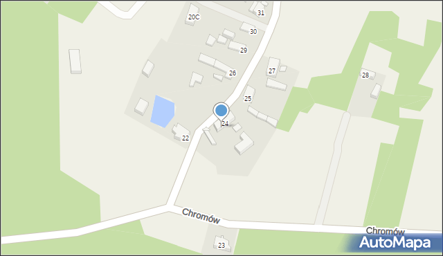 Dychów, Dychów, 24a, mapa Dychów