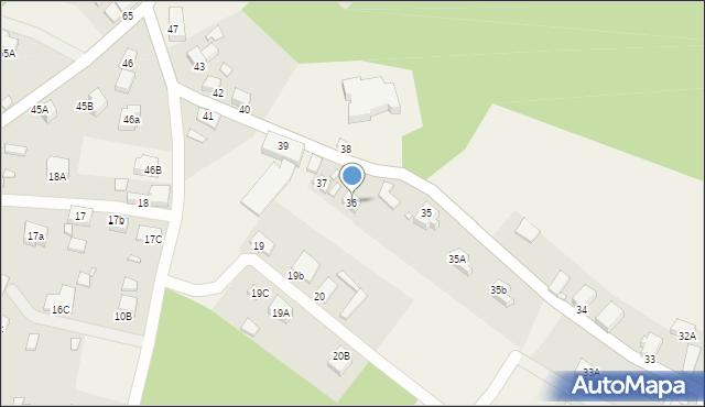 Dychów, Dychów, 36, mapa Dychów