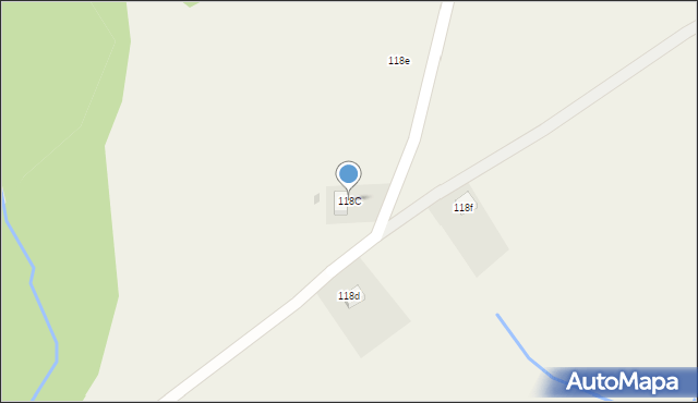 Dydnia, Dydnia, 118C, mapa Dydnia