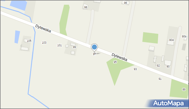 Dylew, Dylewska, 97, mapa Dylew
