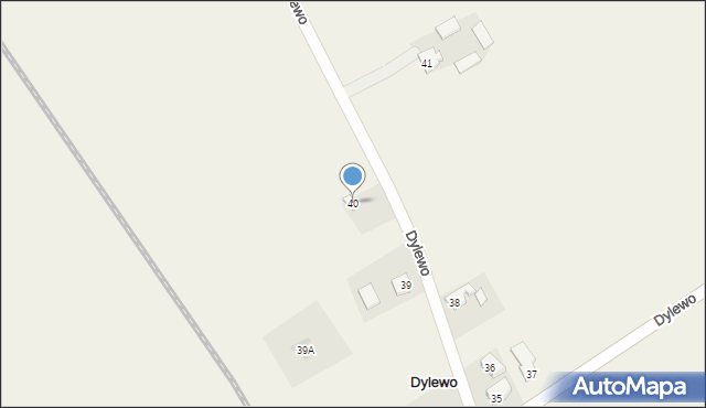 Dylewo, Dylewo, 40, mapa Dylewo