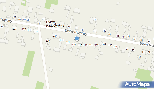 Dylów Rządowy, Dylów Rządowy, 117, mapa Dylów Rządowy