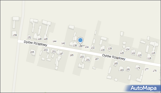 Dylów Rządowy, Dylów Rządowy, 136, mapa Dylów Rządowy