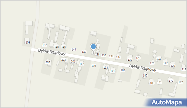 Dylów Rządowy, Dylów Rządowy, 140, mapa Dylów Rządowy