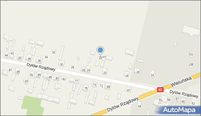 Dylów Rządowy, Dylów Rządowy, 22, mapa Dylów Rządowy