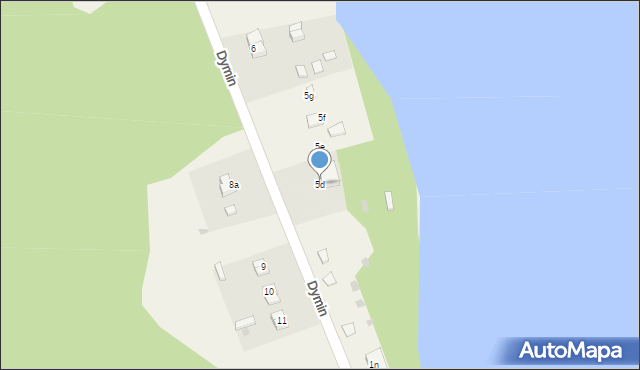 Dymin, Dymin, 5d, mapa Dymin